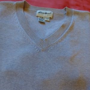 Classic V-neck Cotton Sweater